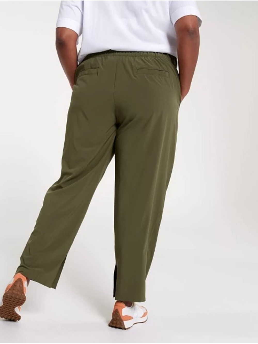 CALIA Women's 2X Truelight Straight Leg Pant, Dark Olive - Picture 2 of 15
